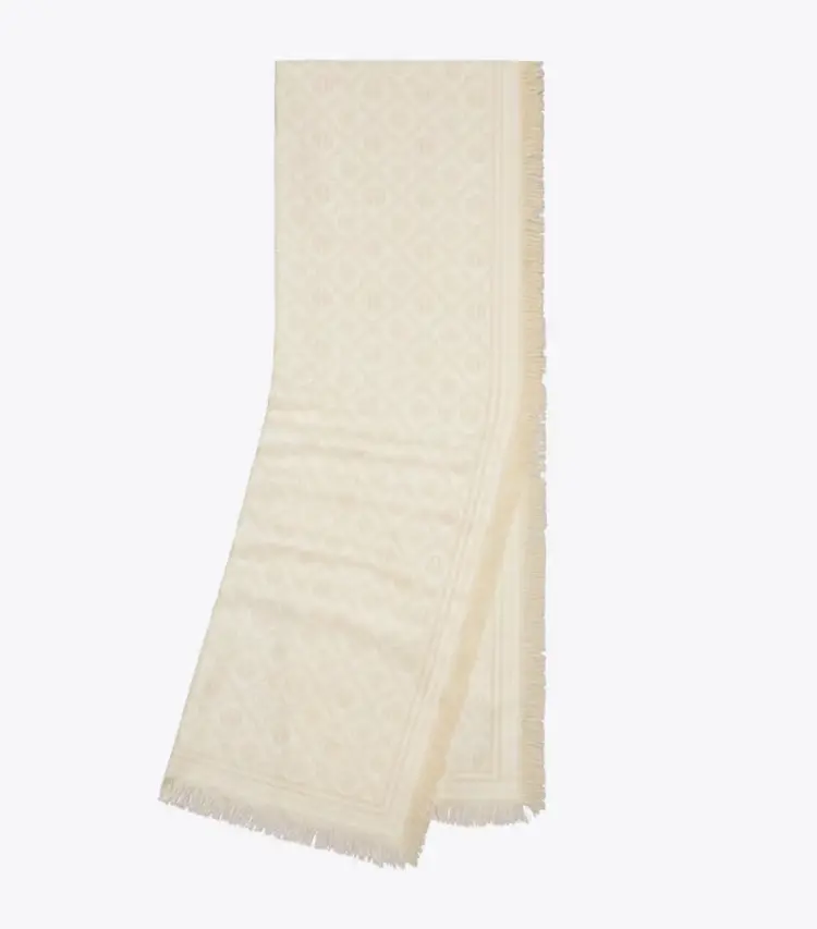 T Monogram Floral Oblong Scarf - Image 3