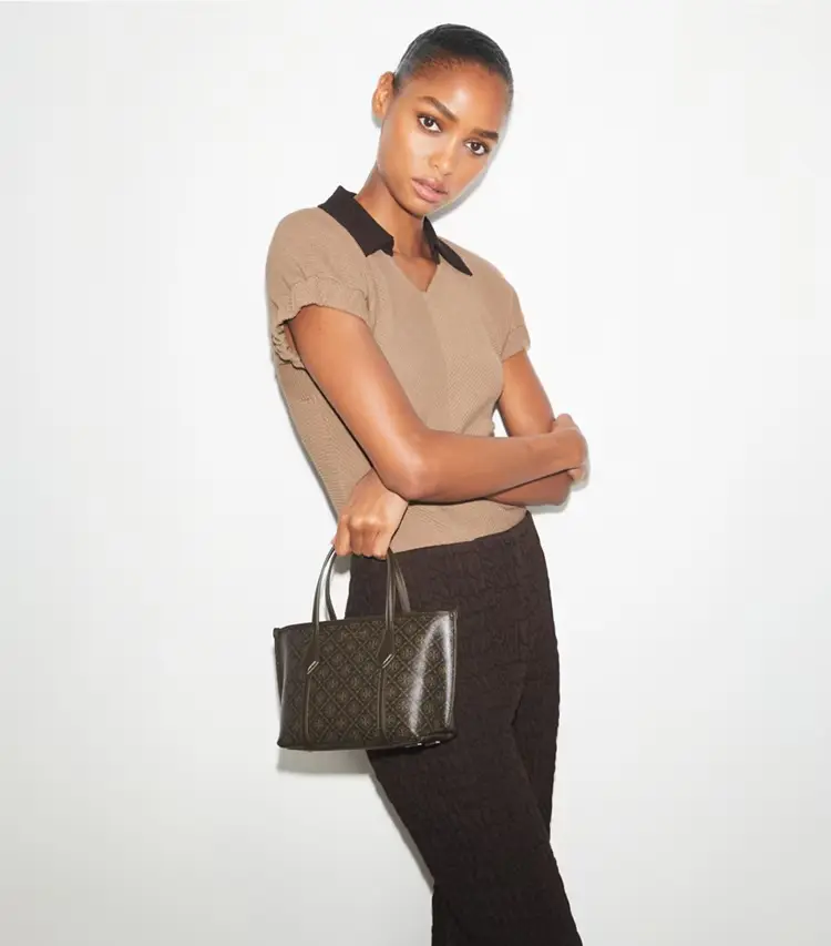 Mini Perry Coated Canvas Tote - Image 3