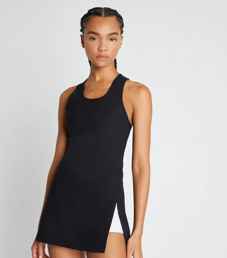 Performance Jersey Side-Slit Tennis Dress - Image 4