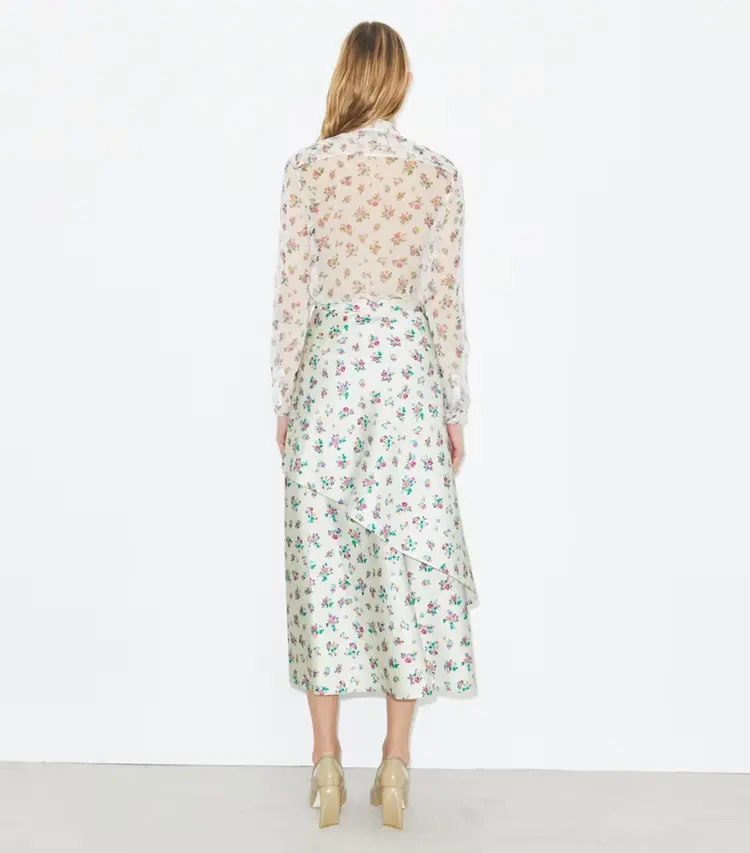 Satin Wrap Skirt - Image 3