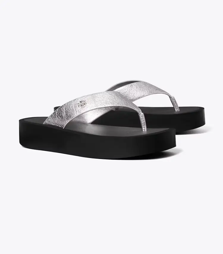 Leather Platform Flip Flop