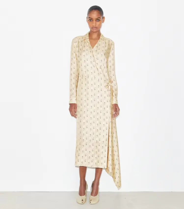 Silk Wrap Dress - Image 2