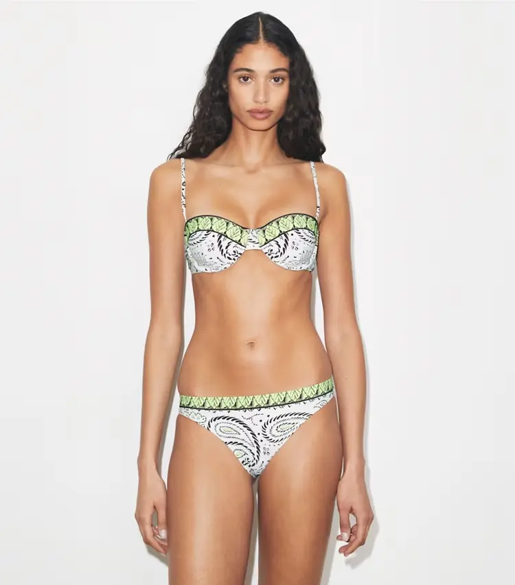 Printed Underwire Bikini Top - Image 2