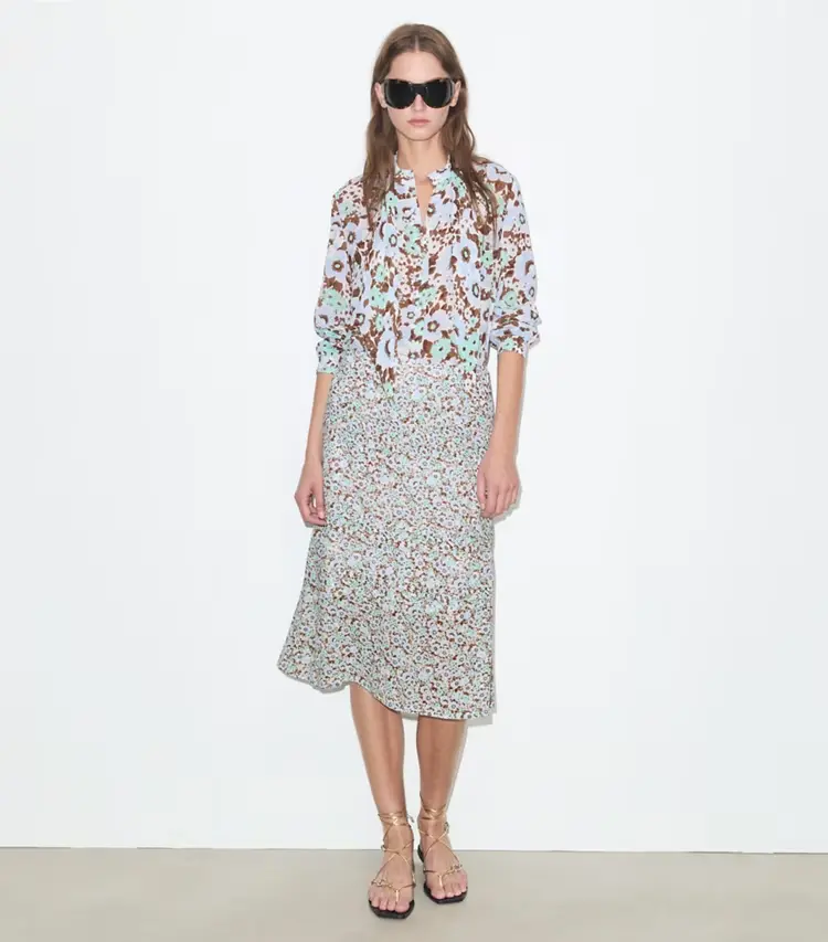 Viscose Pleated Skirt - Image 2