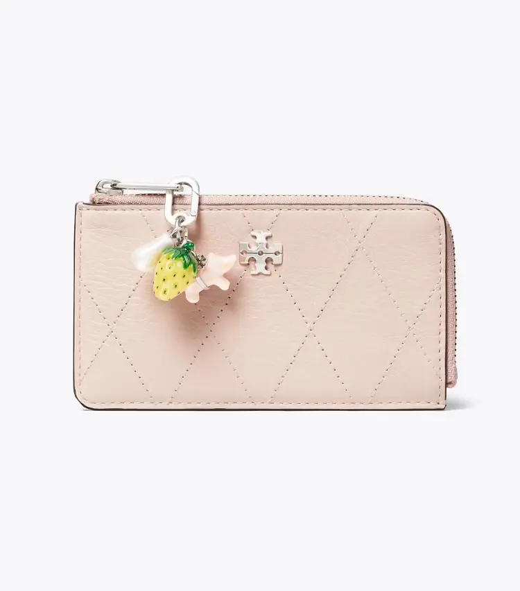 Charlie Quilted Zip Card Case - Image 2