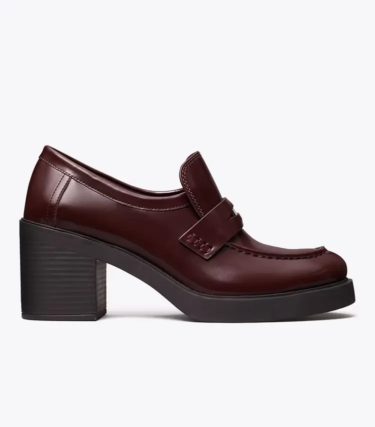 Classic Heeled Lug Loafer - Image 3