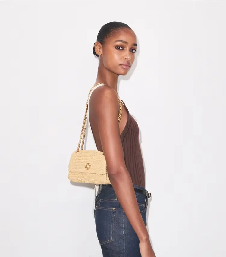 Mini Kira Turnlock Woven Shoulder Bag - Image 3