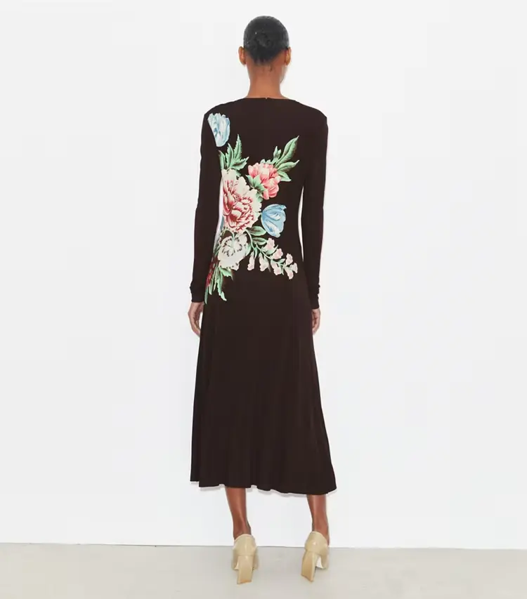 Printed Jersey Dress - Image 3