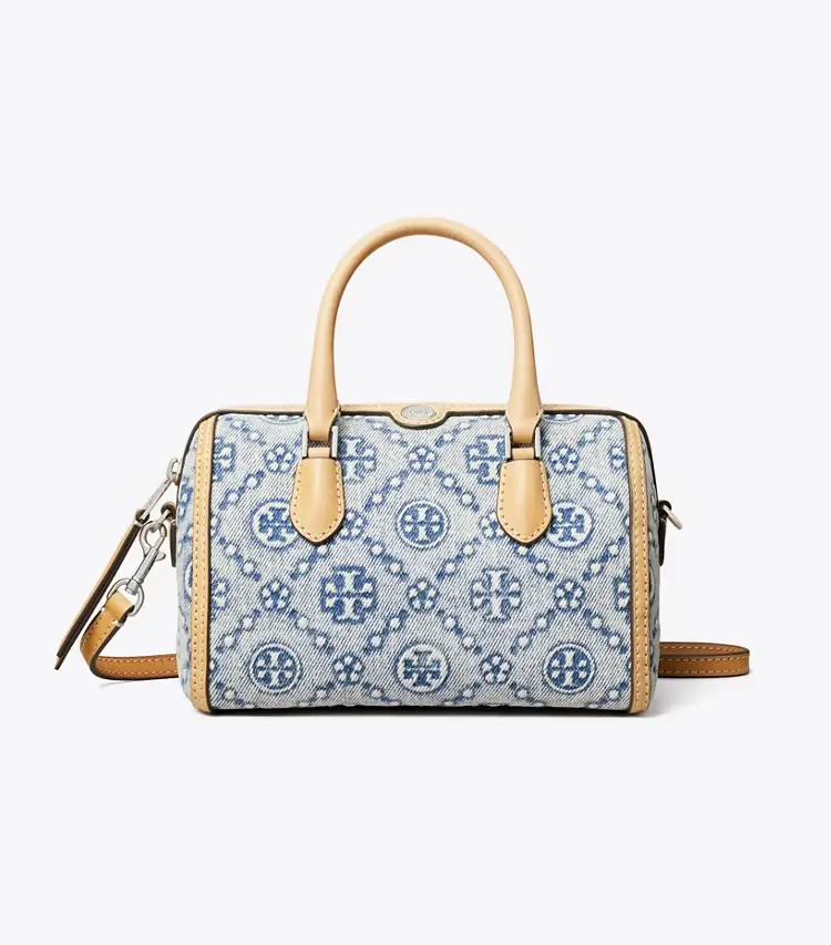 T Monogram Denim Petite Barrel Bag - Image 4