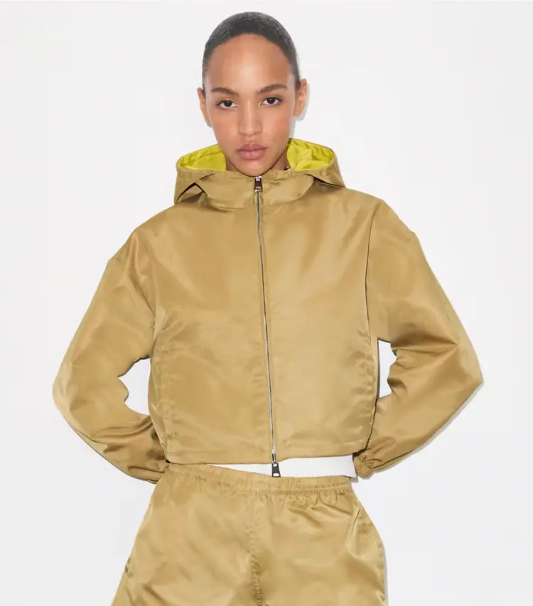 Reversible Cropped Nylon Jacket - Image 2