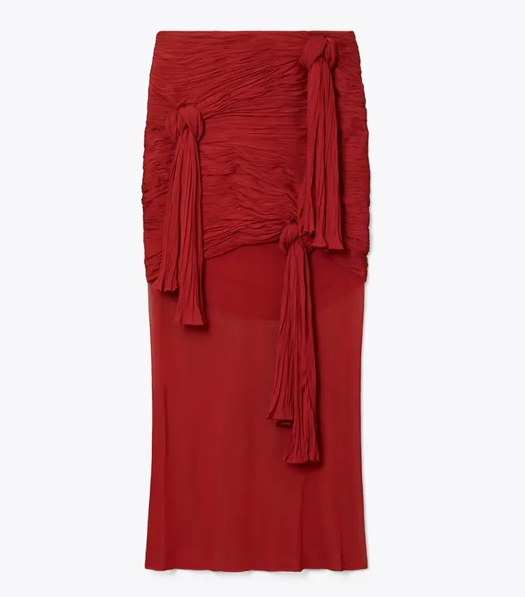 Knotted Viscose Skirt