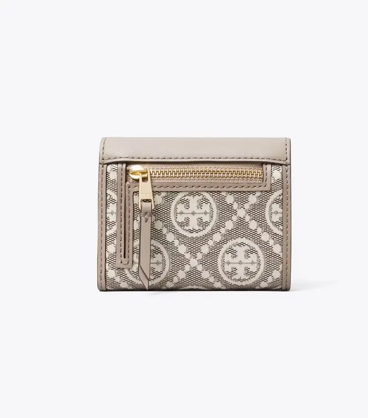 T Monogram Coated Jacquard Envelope Small Wallet - Image 3
