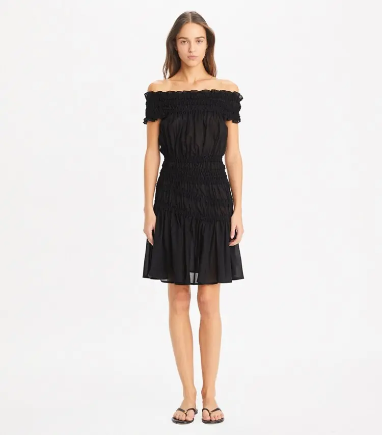 Smocked Cotton Dress - Image 3