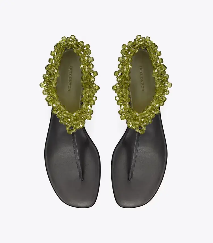 Beaded Flat Sandal - Image 4