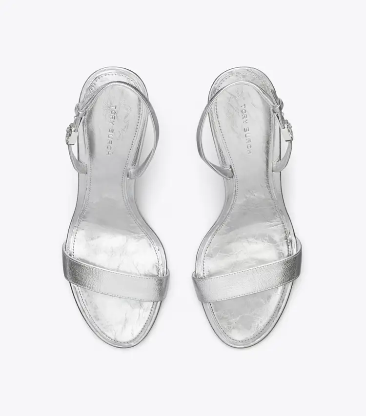 Double T Buckle Heel Sandal - Image 4