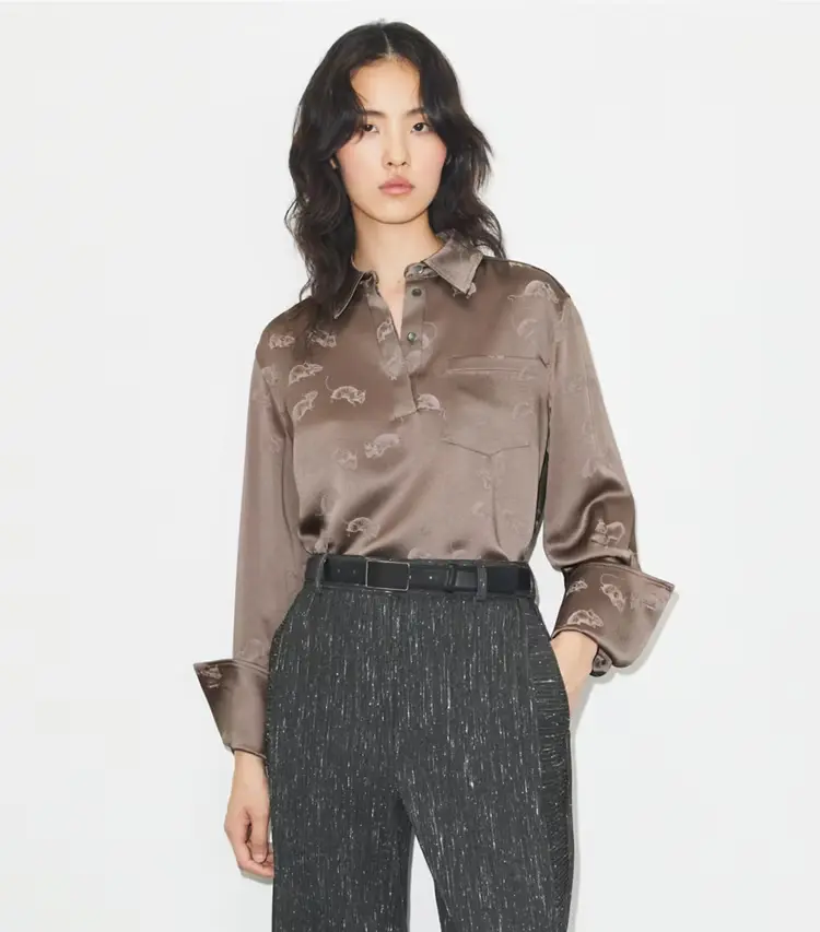 Jacquard Cuffed Shirt - Image 2