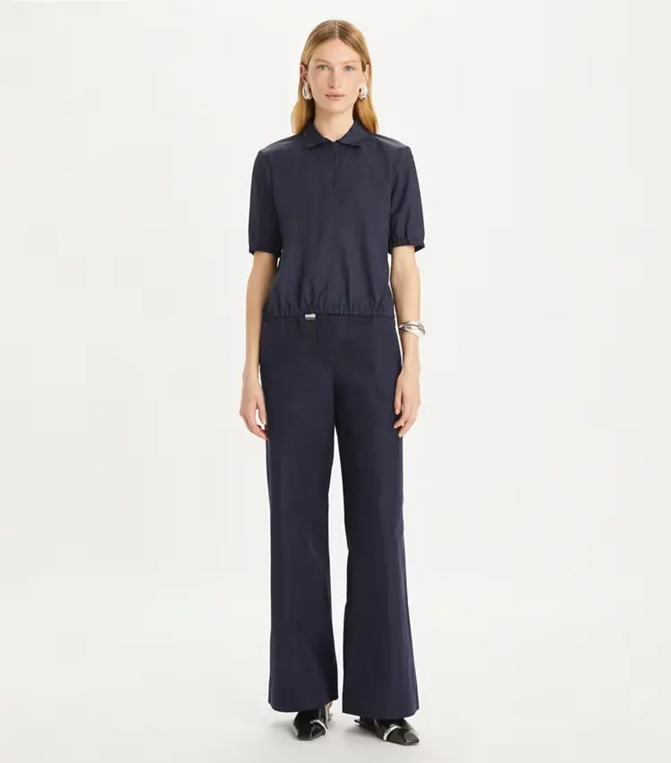 Nylon Taffeta Zip Polo - Image 3