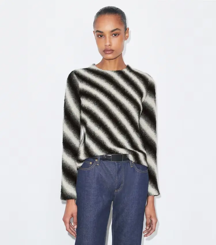 Striped Wool Sweater - Image 2