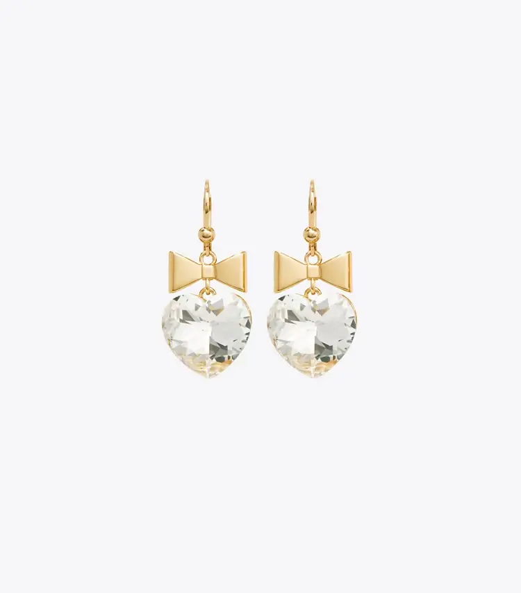 Curiosity Heart And Bow Earrings - Image 2