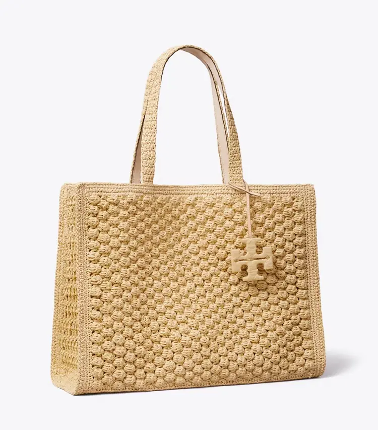 Large Ella Hand-Crocheted Popcorn Tote