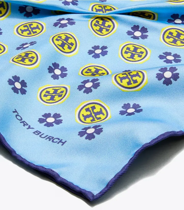 Floral Logo Triangle Scarf - Image 2
