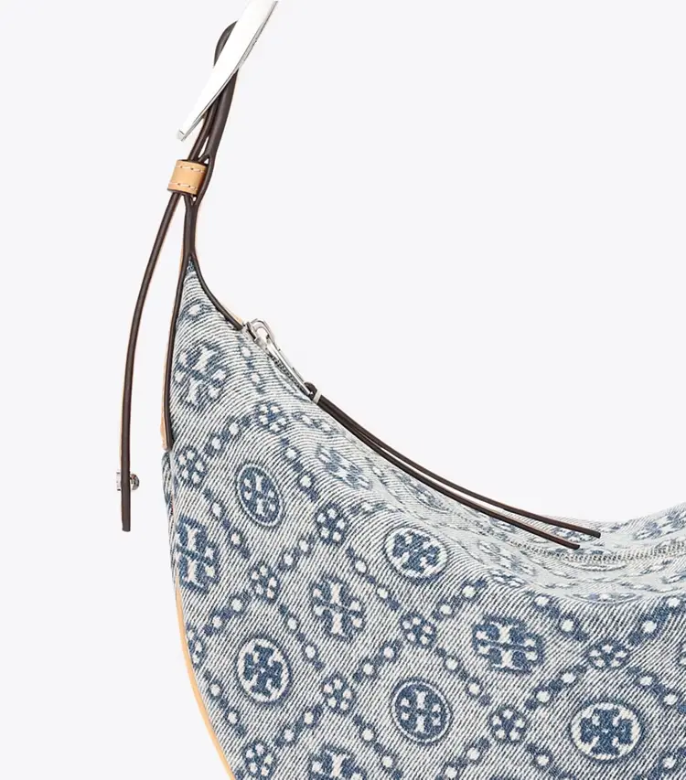 T Monogram Denim Small Balloon Bag - Image 4