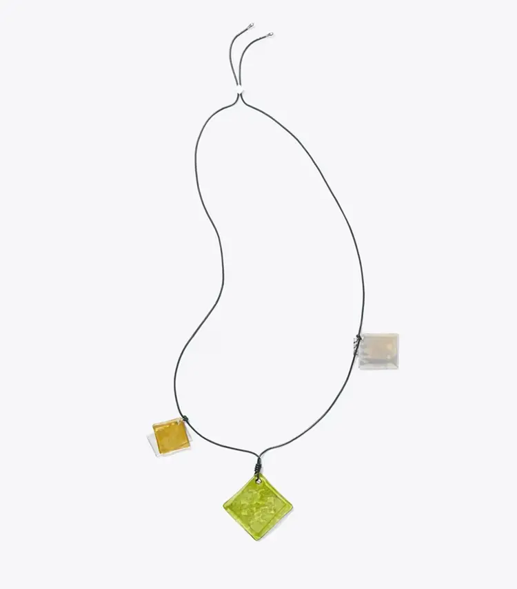 Resin Logo Long Necklace