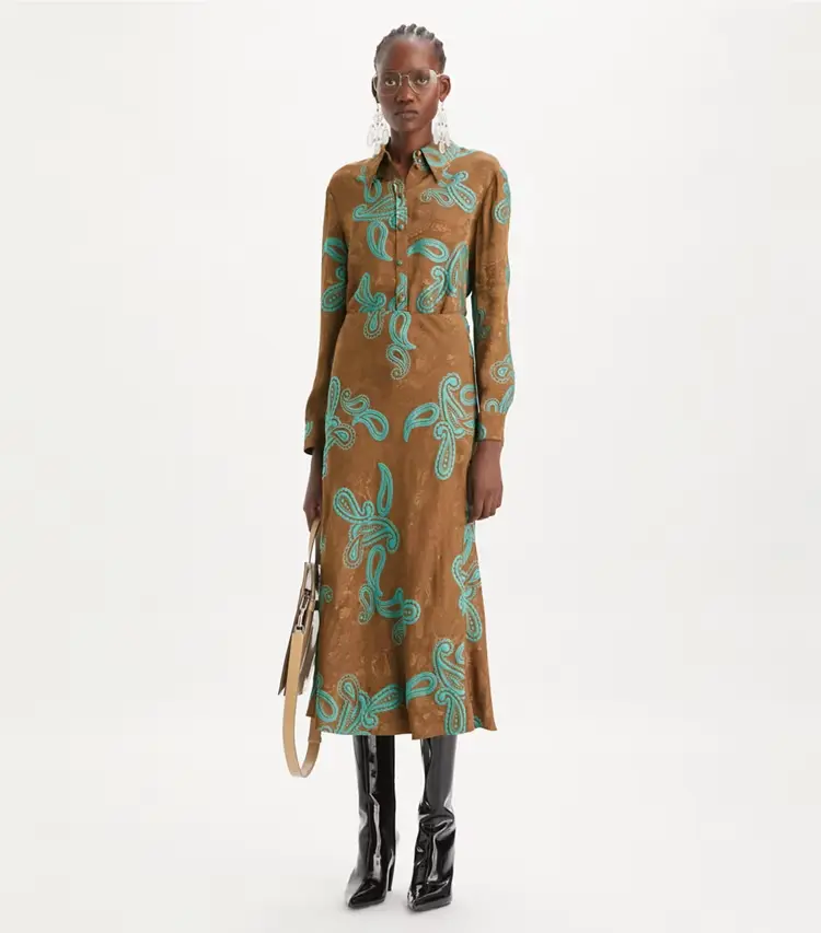 Satin Paisley Shirt - Image 3