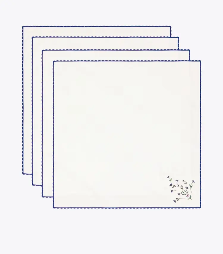 Jolie Fleur Embroidered Napkin, Set Of 4 - Image 2