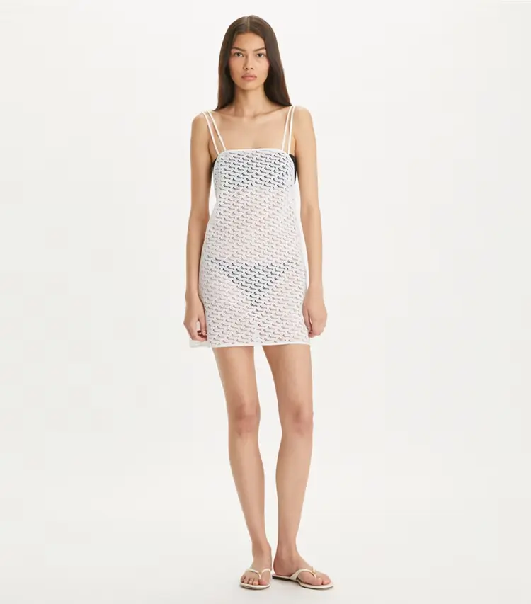 Broderie Mini Dress - Image 3