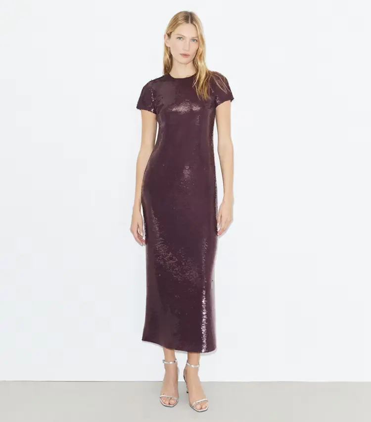 Sequined T-Shirt Dress - Image 2