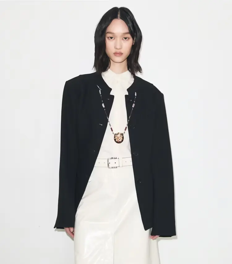 Viscose And Cotton Crepe Jacket - Image 2
