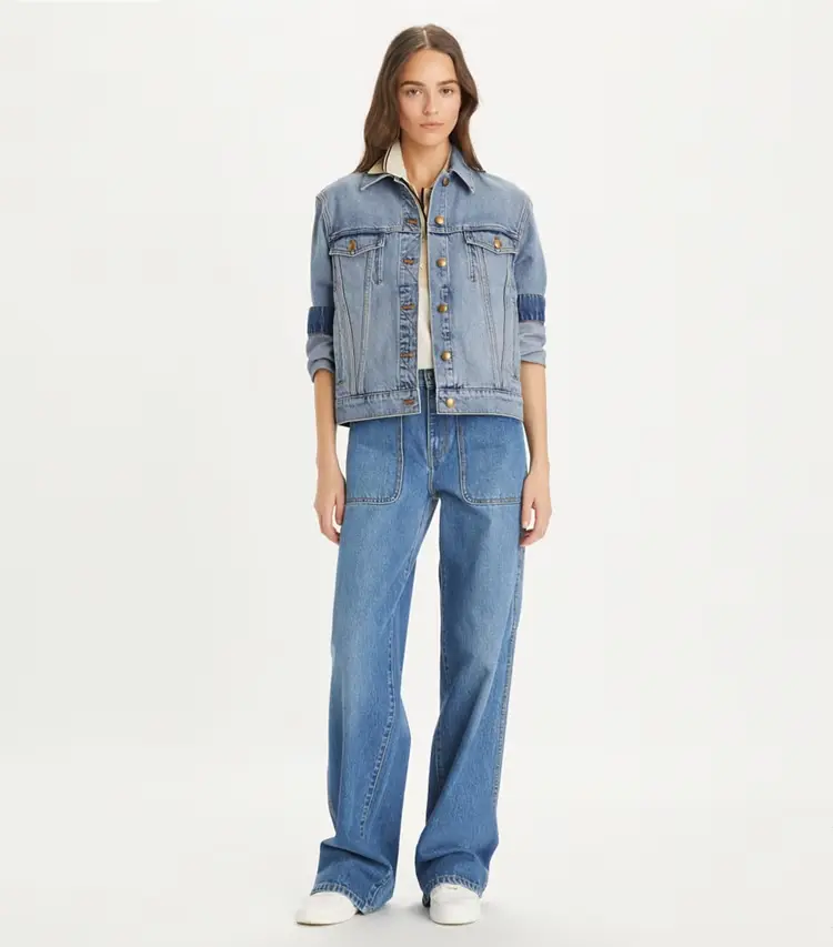 Denim Jacket With Pockets - Image 3