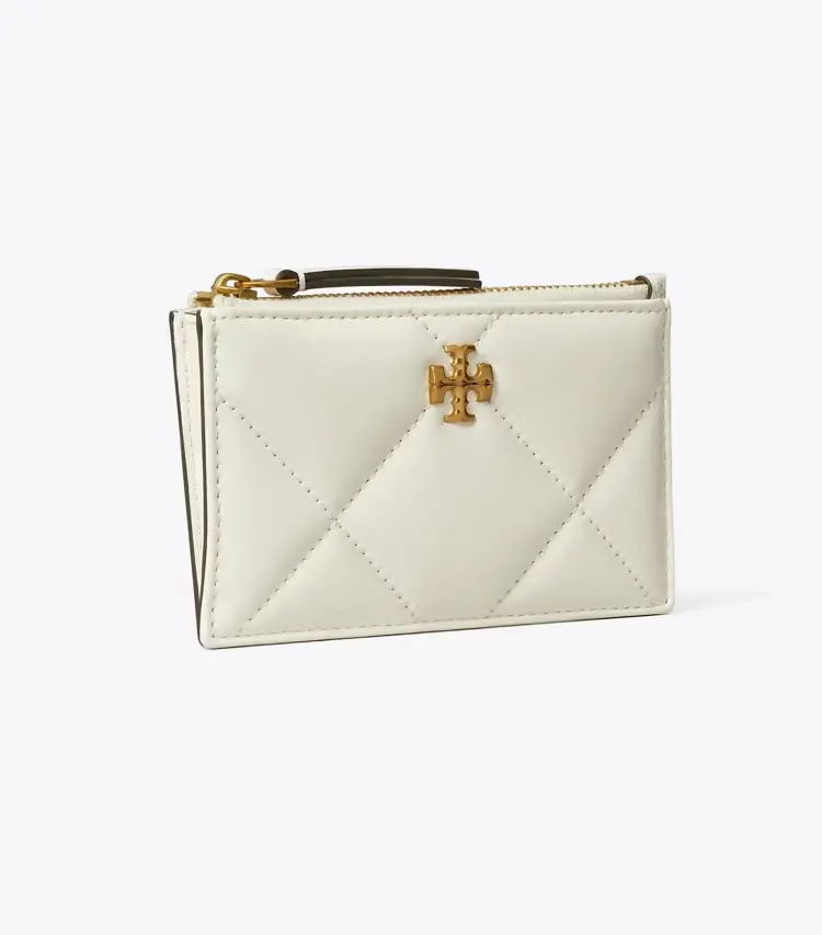 Kira Diamond Quilt Zip Card Case