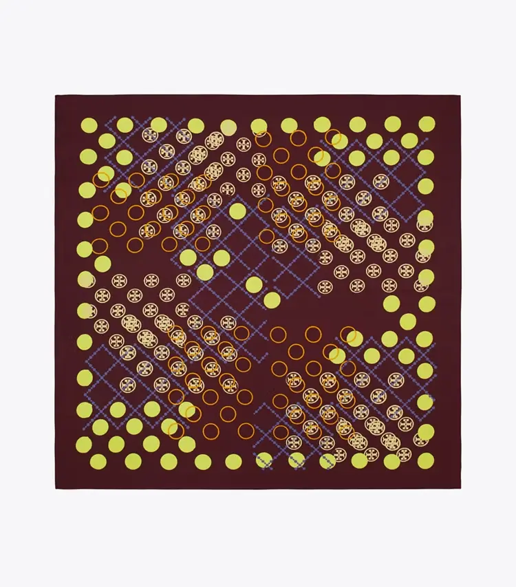 Dotted T Monogram Neckerchief