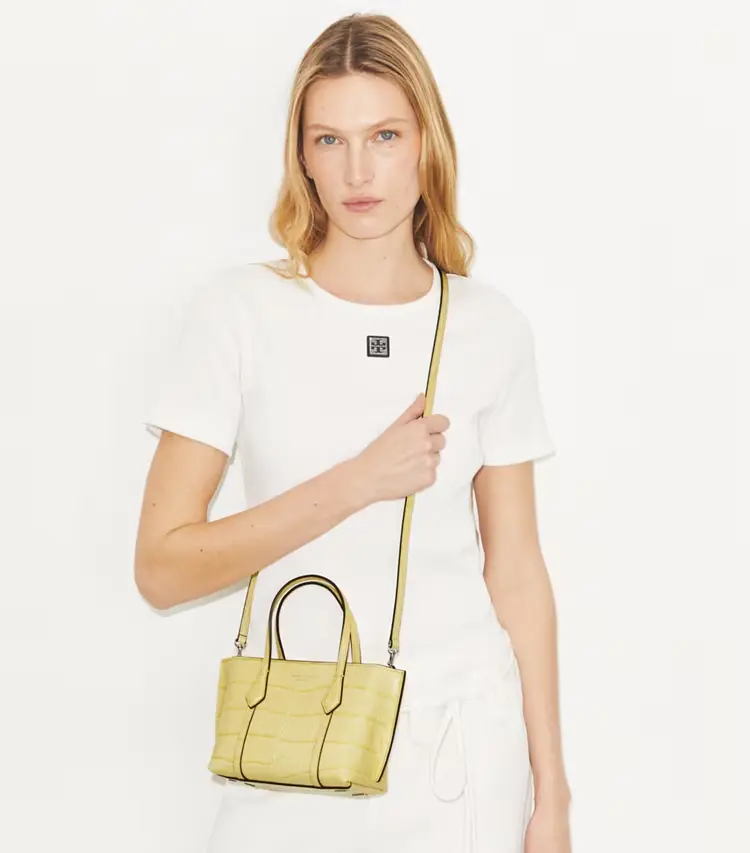Mini Perry Embossed Tote - Image 2
