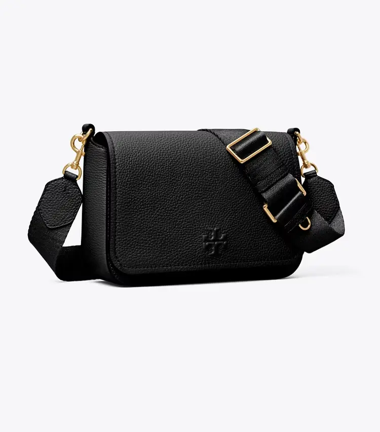 Leather Flap Crossbody