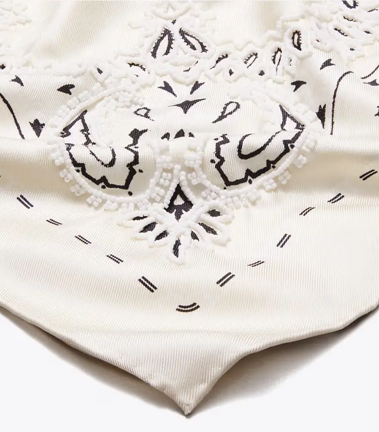 Beaded Bandana Triangle Scarf - Image 2