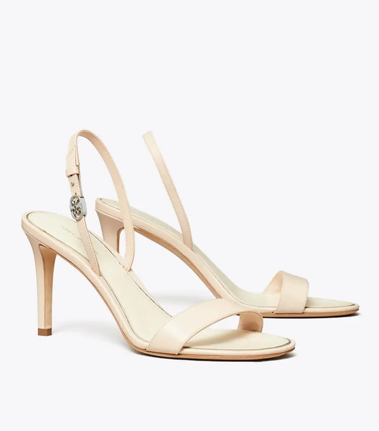 Double T Buckle Heel Sandal