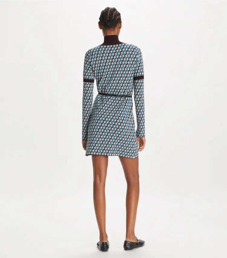 Jacquard Sweater Dress - Image 4