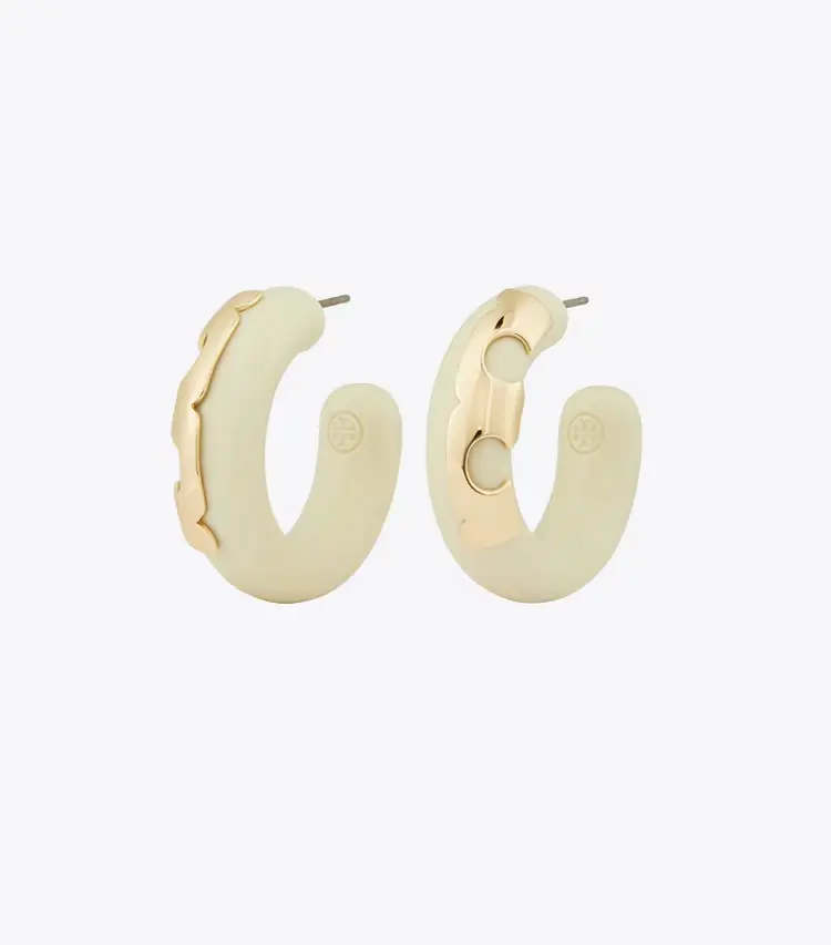 Resin Hoop Earrings