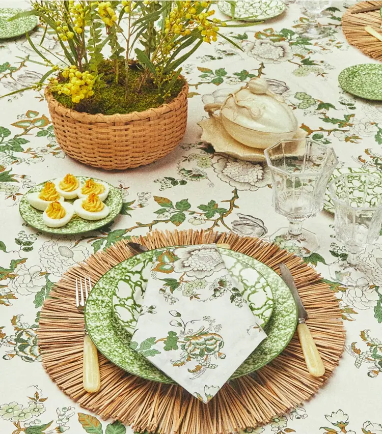 Happy Times Bouquet Round Tablecloth, 120" - Image 3