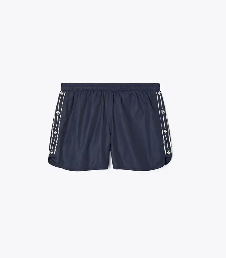 Embroidered Logo Nylon Short
