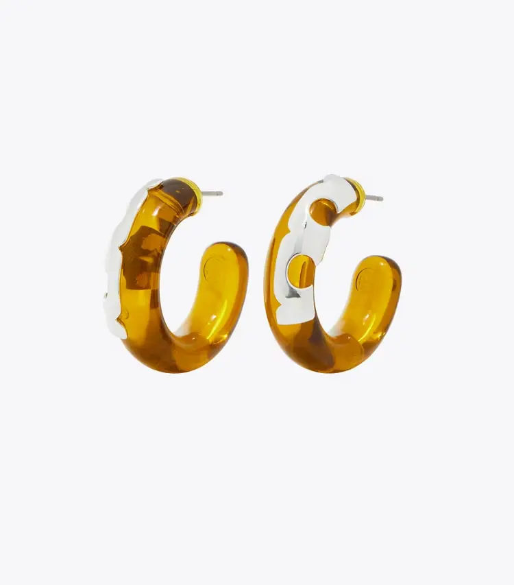 Resin Hoop Earrings