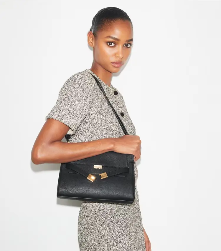 Lee Radziwill Pebbled Shoulder Bag - Image 2