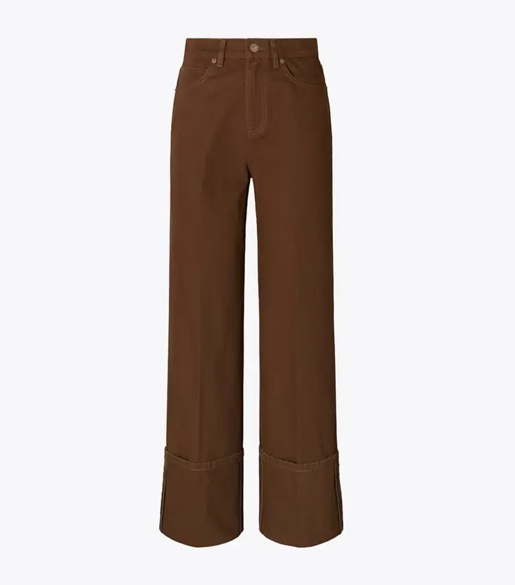 Cuffed Straight Leg Jean