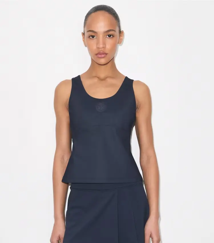 Embossed Logo Tennis Tank - Image 2