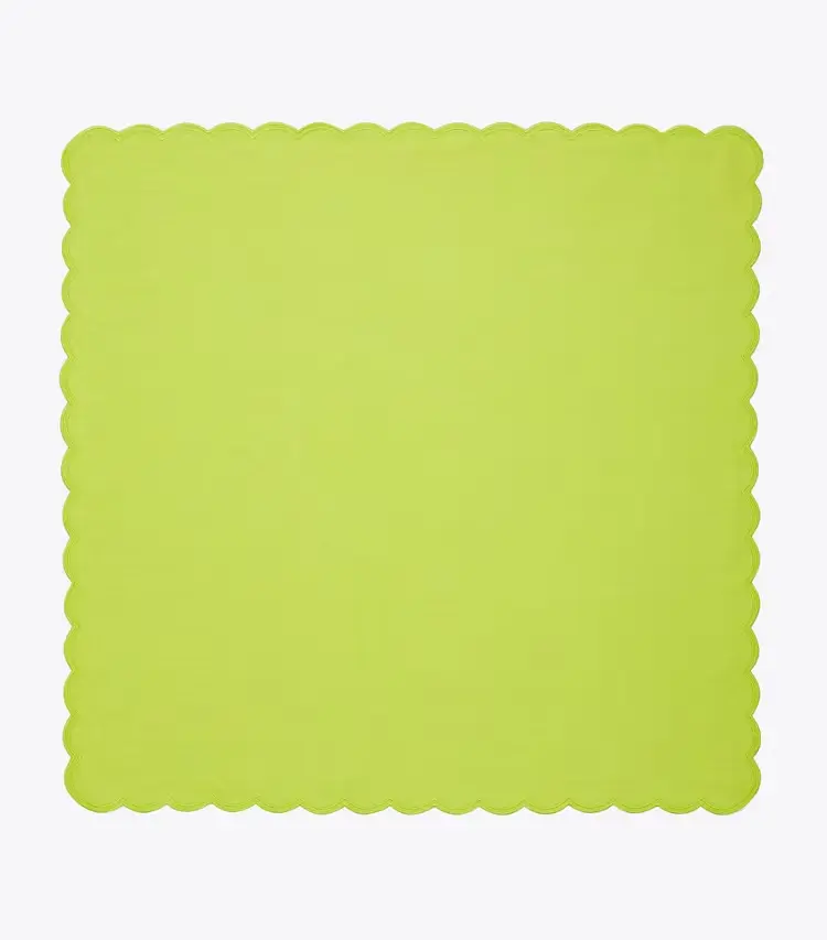 Scalloped Dinner Linen Napkin, Set Of 6