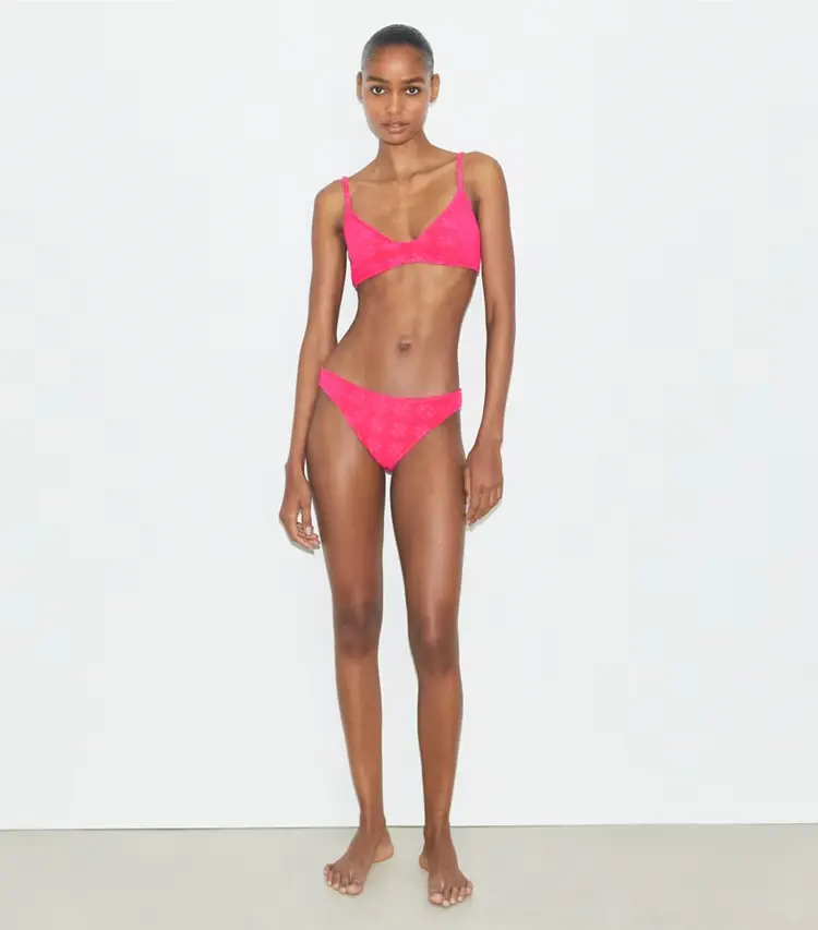 Terry Logo Bikini Top - Image 3
