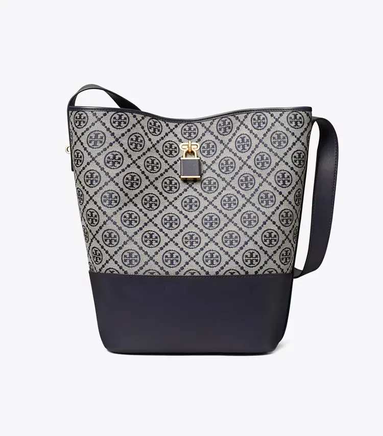 T Monogram Lock Slim Bucket Bag - Image 3